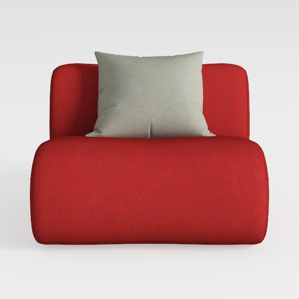 Modern Modular Chenille Sofa 1 Pieces Living Room 