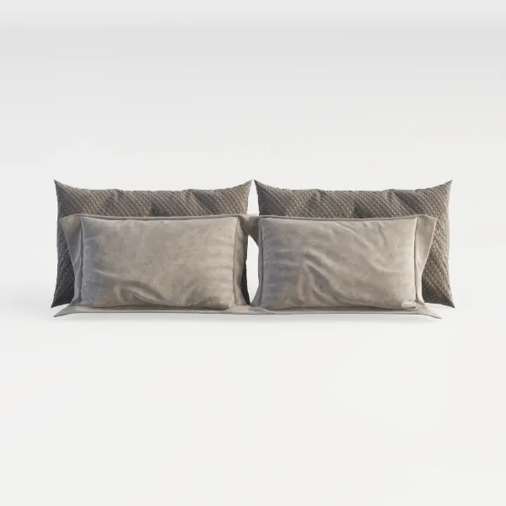 Minimalist Fabric Decorative Throw Pillows 3D Model