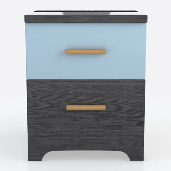 LIKIMIO Night Stand with Charging Station, Modern