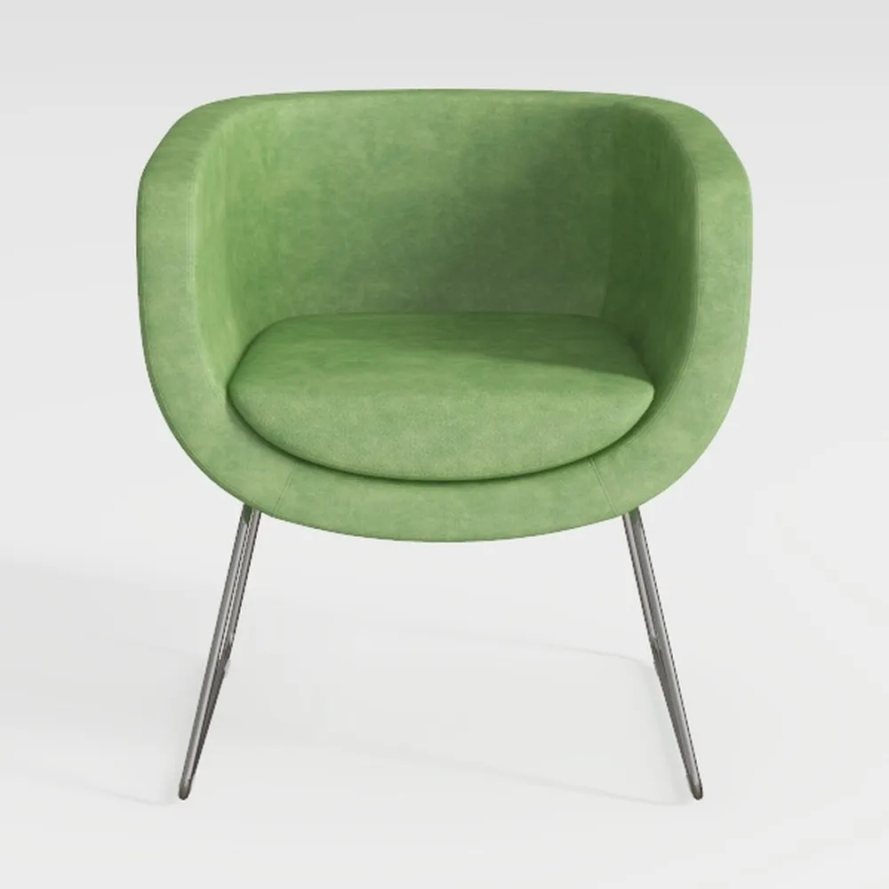 Velvet Counter Stools Set of 2 Modern 25.5