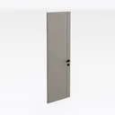 32" x 80" Interior Door Slab Only, Plain Flush  Right 45 Degree View