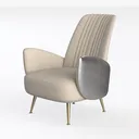 Armless Accent Chairs-Modern Accent Chair,Accent Left 45 Degree View