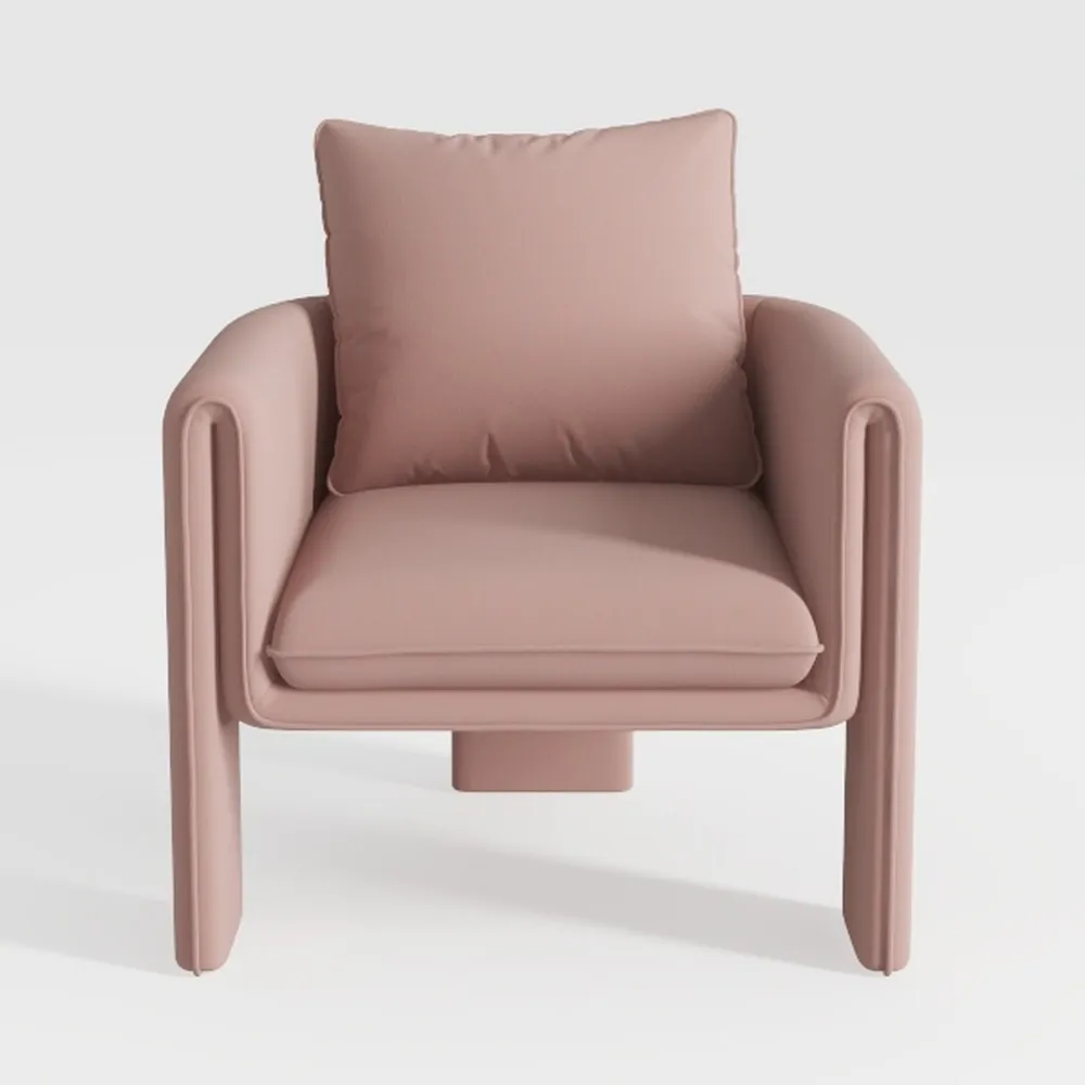 Velvet Accent Chair, Comfy Upholstered Living Room