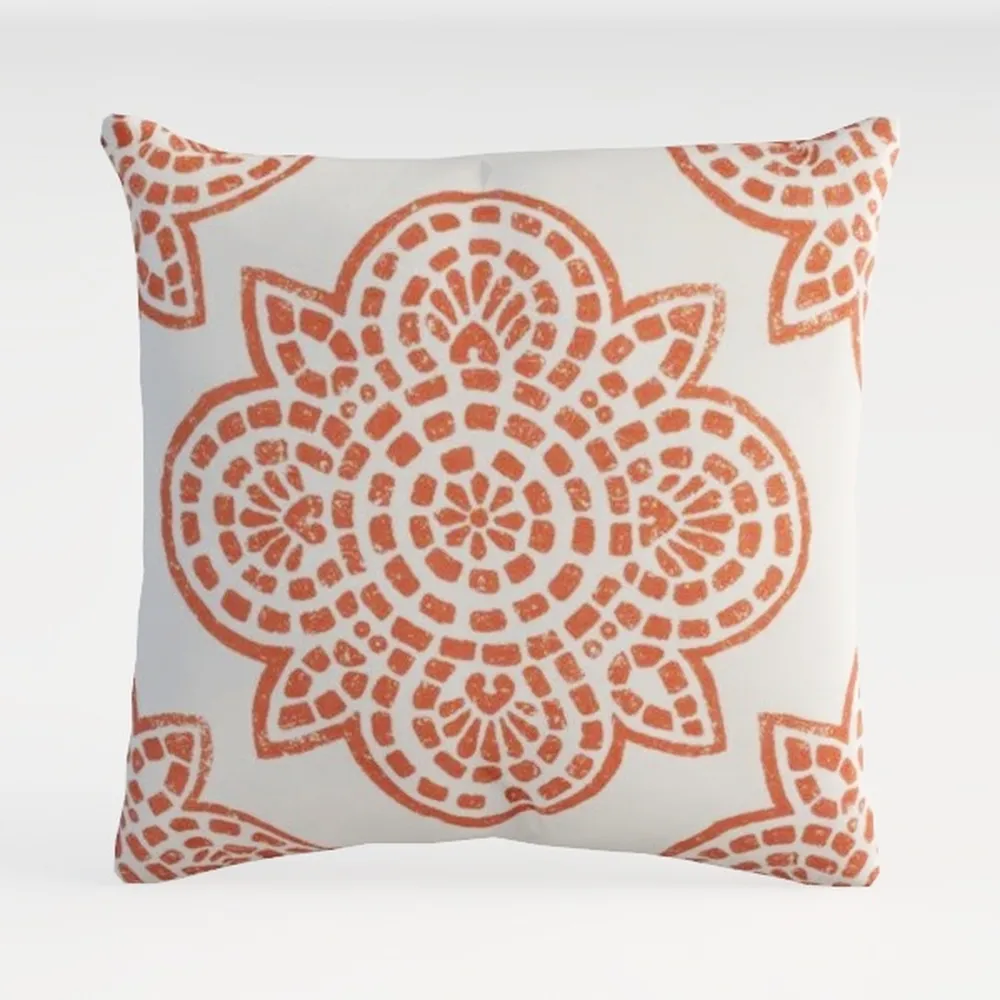 Throw Pillow Cover Boho Aztec Pattern Pink and