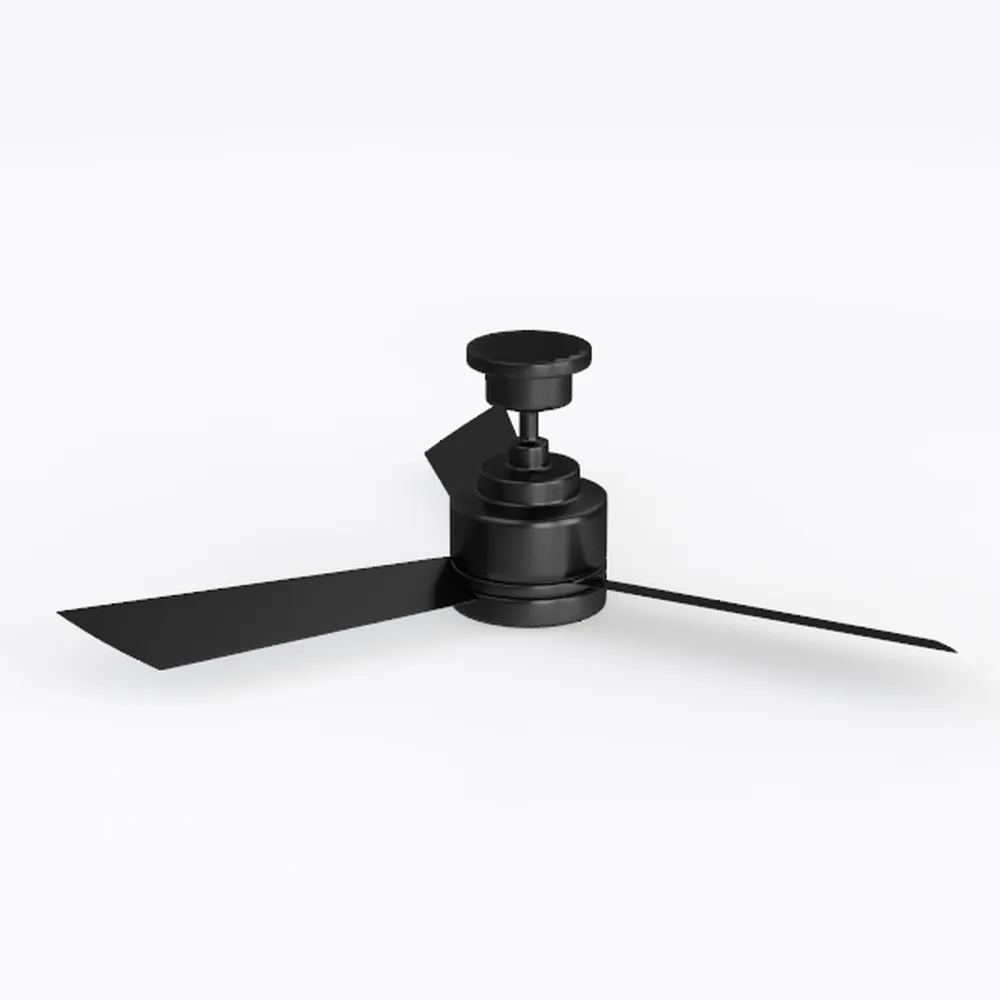 52" Ceiling Fan with Light and Remote, Low Profile