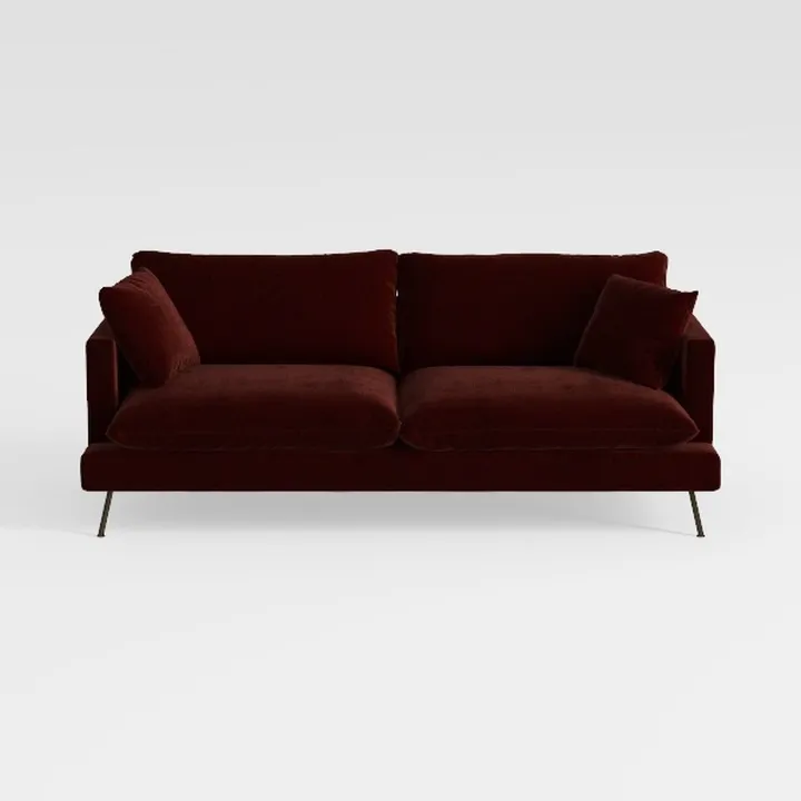 Womble Mid Century Modern Velvet Upholstered