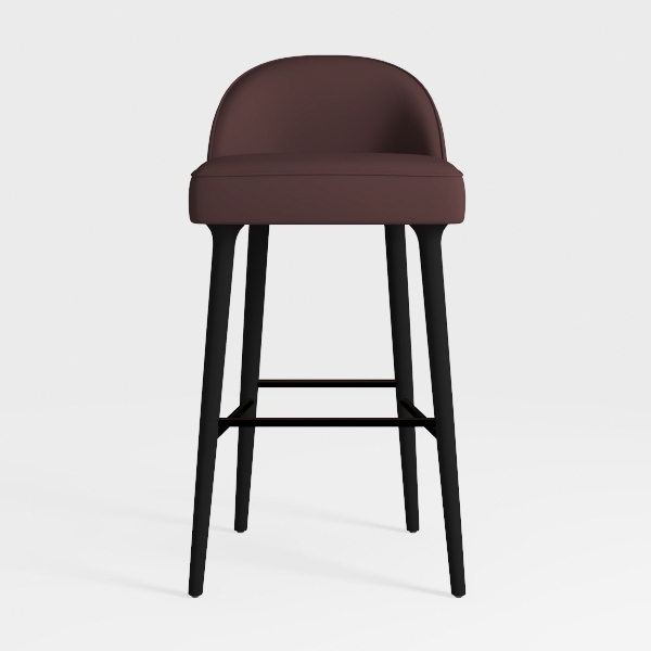 Upholstered PU Leather Bar Chair, Counter Height B