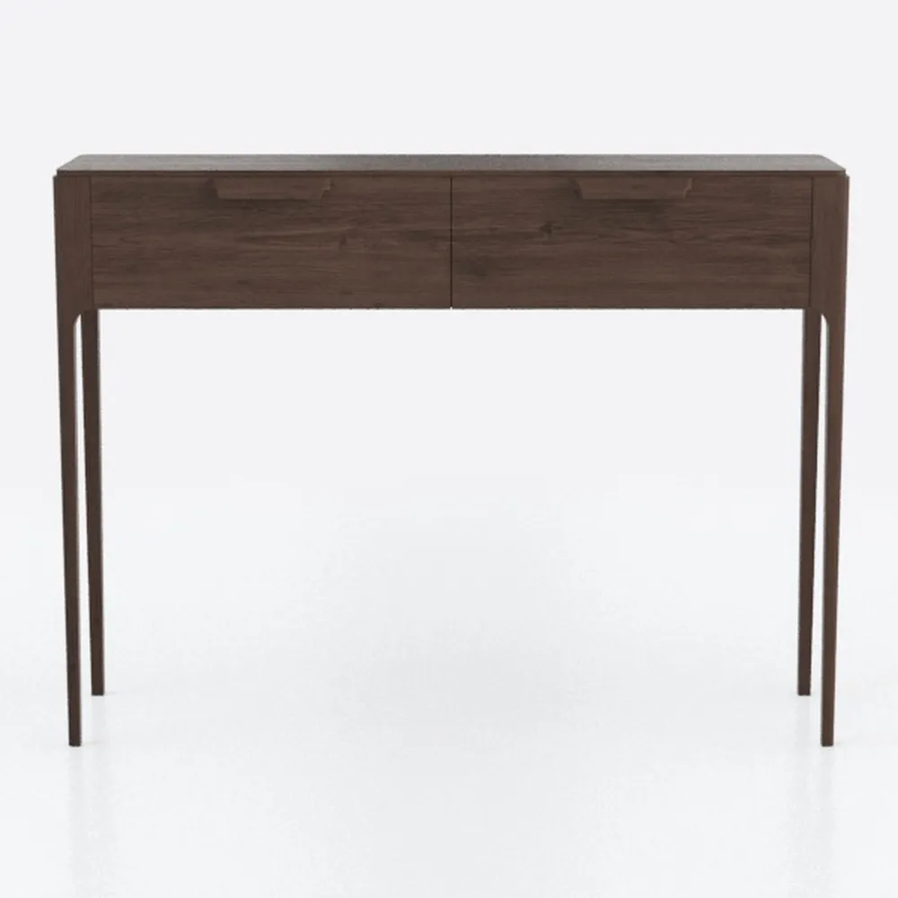 REALROOMS Ren Home Leva Scandinavian 2 Drawer Curv