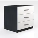 Modern Nightstand Bedside Table Modern Simple Right 45 Degree View