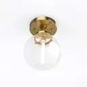 GLOBE Electric Harrow 1-Light Semi-Flush Mount Right 45 Degree View