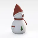 snowman-Christmas Right 45 Degree View