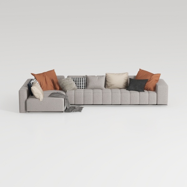 Luxury Modular U-Shaped Sectional Sofa Boneless Cl