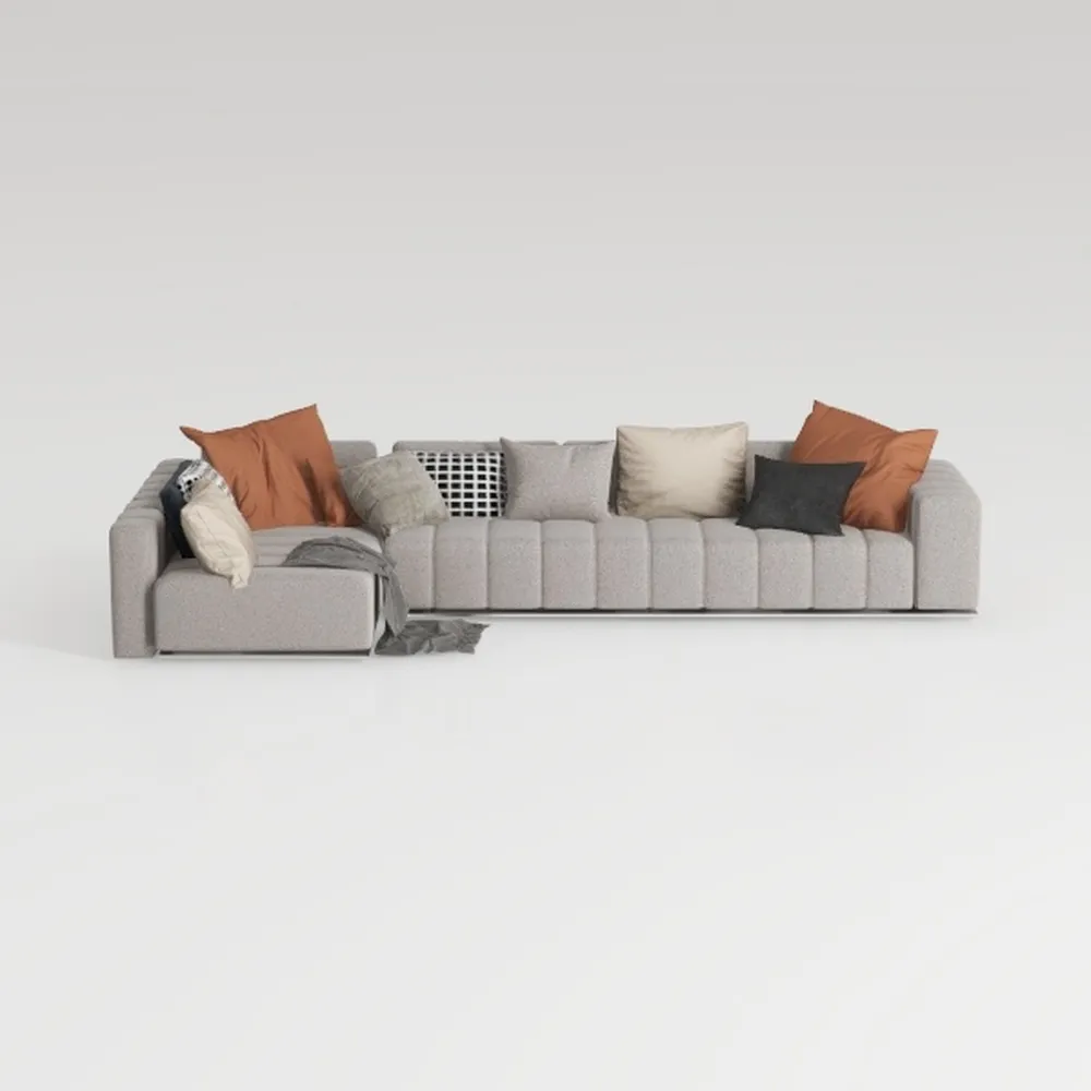 Luxury Modular U-Shaped Sectional Sofa Boneless Cl