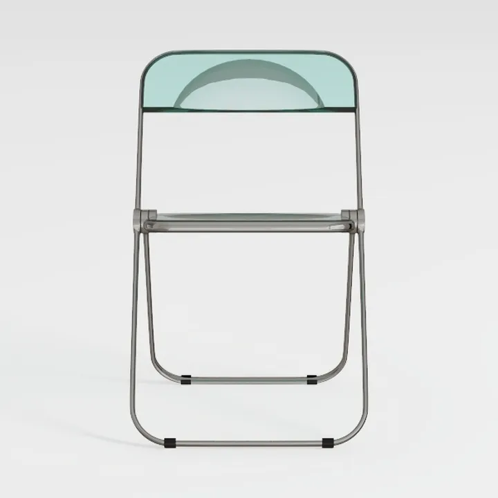 Minimalist Metal Acrylic Folding Chair 3D Model