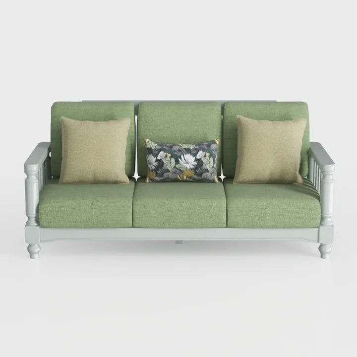 3-Seat Couch Wicker Patio Sofa Outdoors -