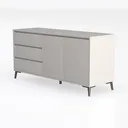 Knocbel Modern Storage Cabinets Buffet Sideboard Left 45 Degree View