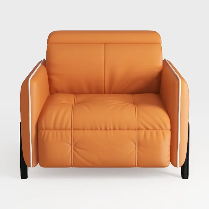 COLAMY Modern Accent Chair with Storage Ottoman, U