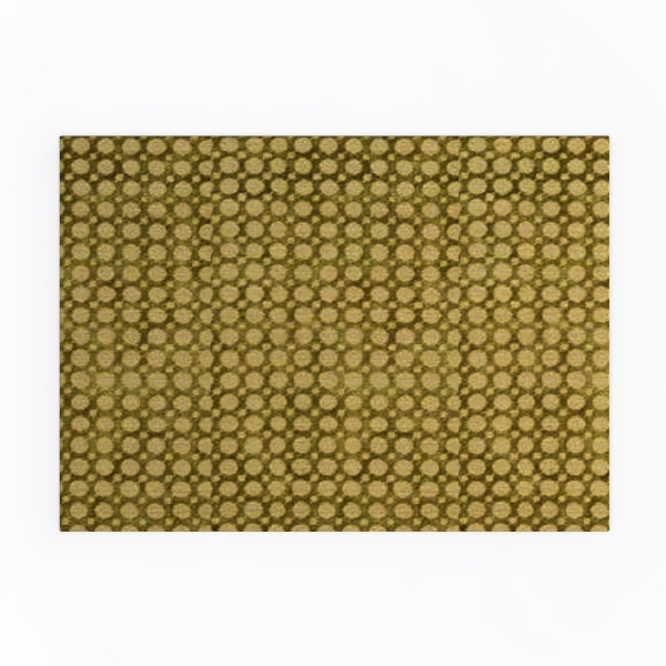 Yellow plaid Carpet B-44