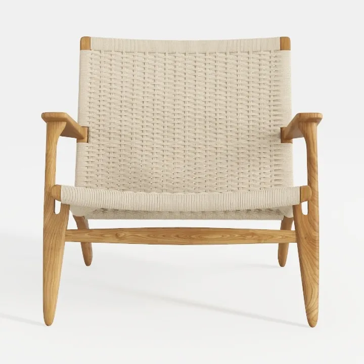 GIZNXBA Mid Century Modern Arm Chair with Wood