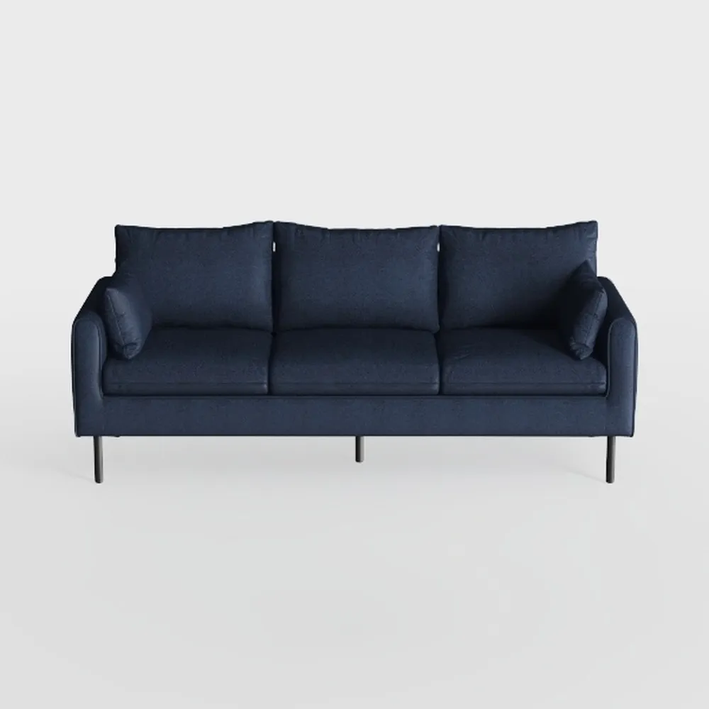 67'' Velvet Sofa Bed, Modern Loveseat with Gold