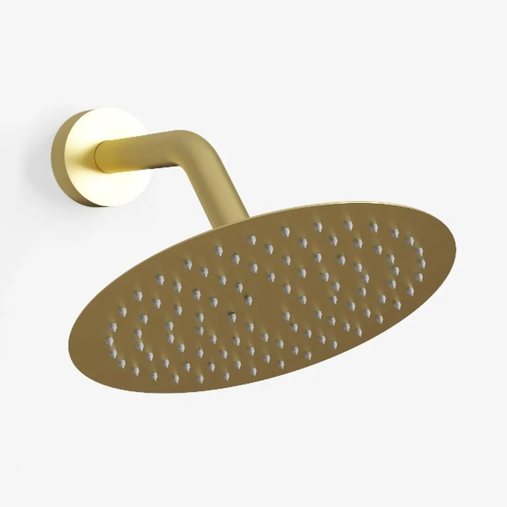 DASAN Brushed Gold Rain Shower System Complete