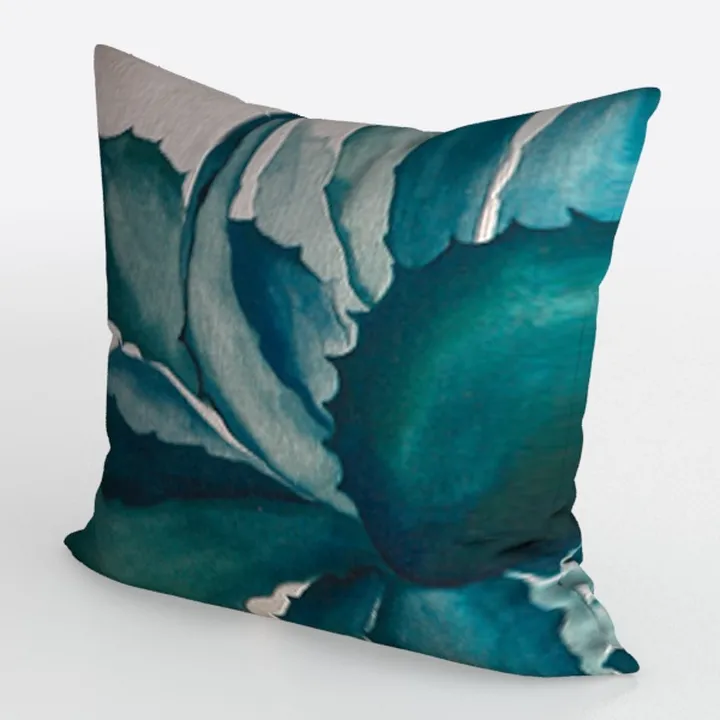 Outdoor Pillow Covers Waterproof, Blue Green