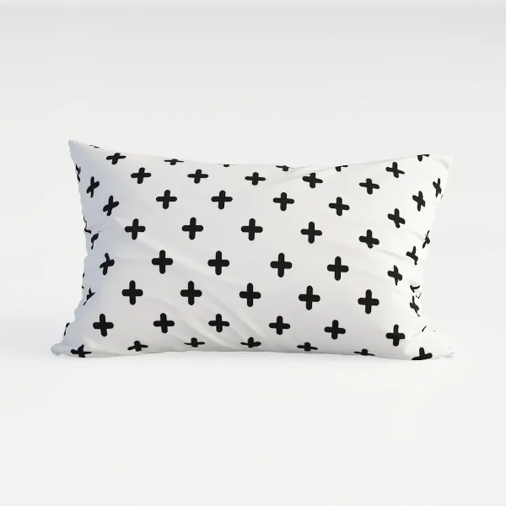 Grey Leaves Outdoor Pillow Cover 18x18 Inch