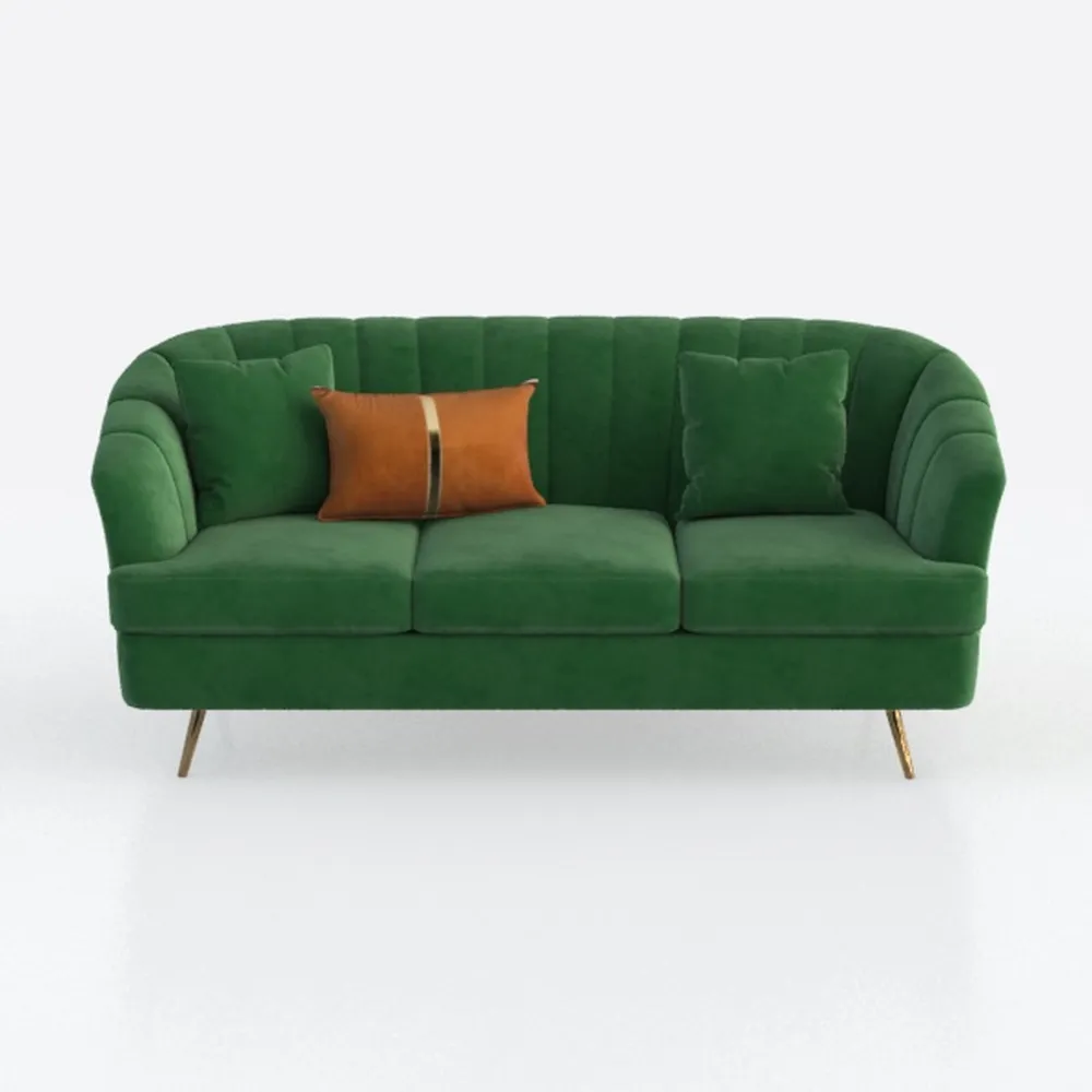 Velvet Love Seat, Modern Sofa Couch Chair for