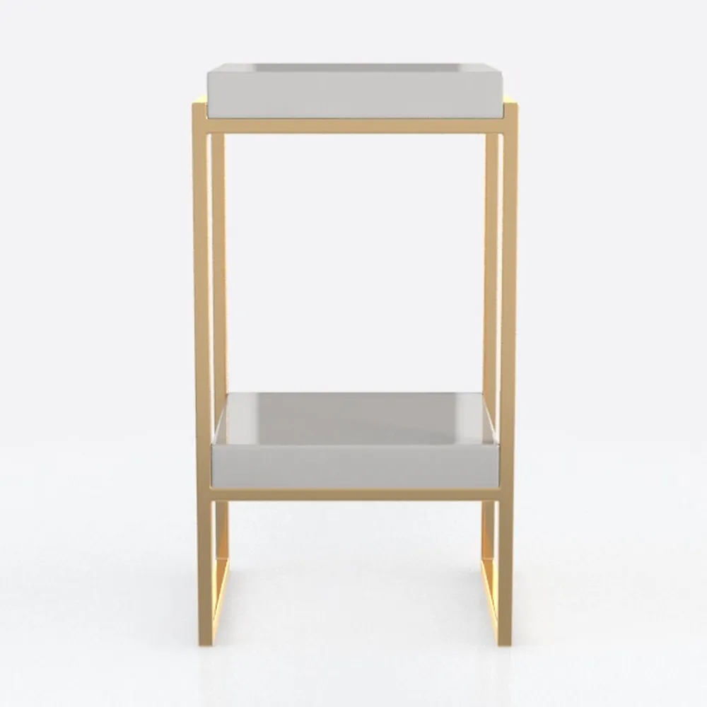 Set of 2 Velvet Bar Stools, 29.5" Counter Height B