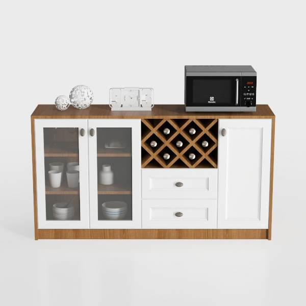 HOSTACK 55&#39;&#39; Sideboard Buffet Cabinet with Storage