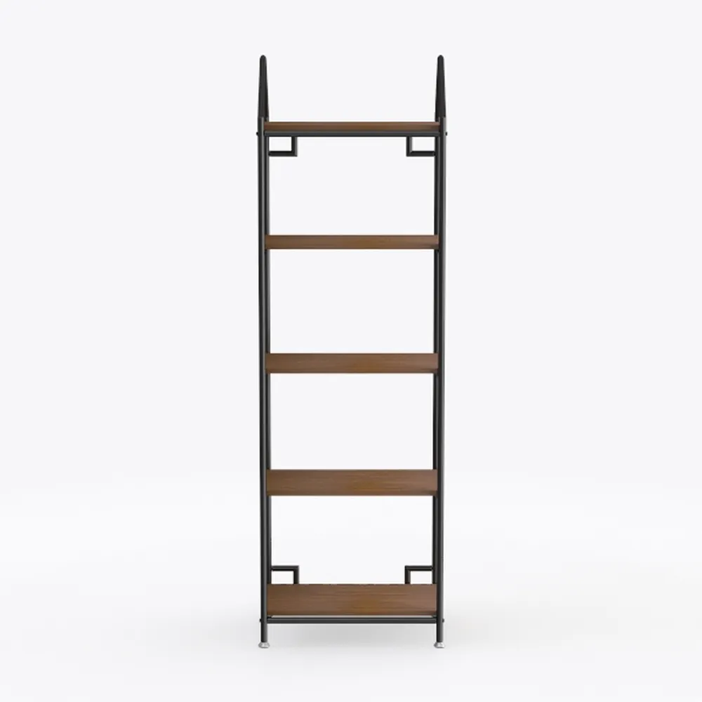 Tribesigns 5 Tier Bookshelf, Industrial Etagere