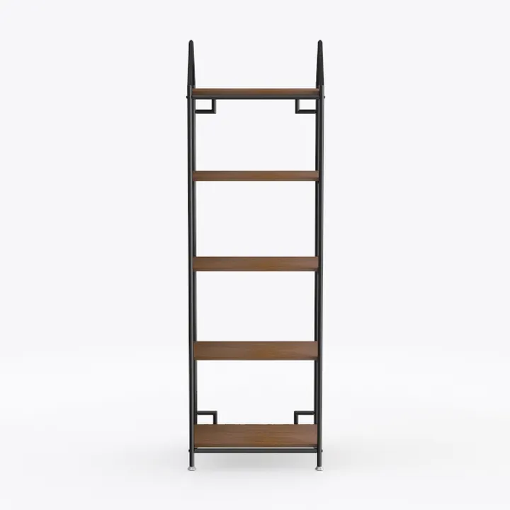 Tribesigns 5 Tier Bookshelf, Industrial Etagere