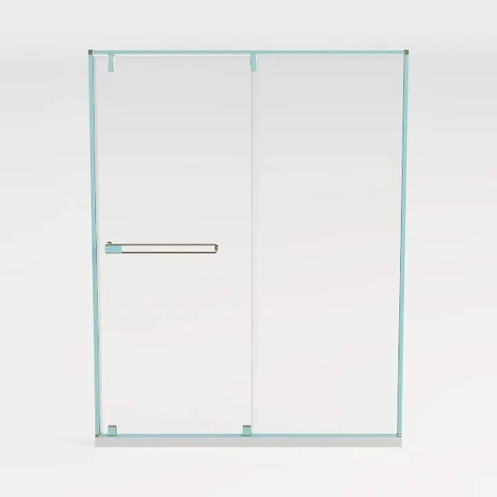 56-60"Wx72"H Frameless Reversible Single Sliding