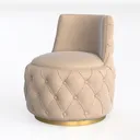 360 Degree Swivel Cuddle Barrel Accent Sofa Chairs Left 45 Degree View
