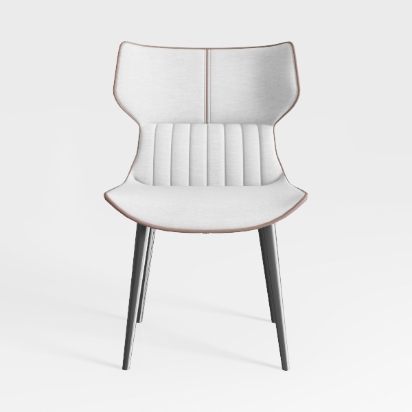 Dining Chairs Set of 2, Modern Faux Leather Chairs