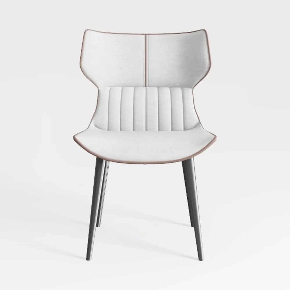 Dining Chairs Set of 2, Modern Faux Leather Chairs