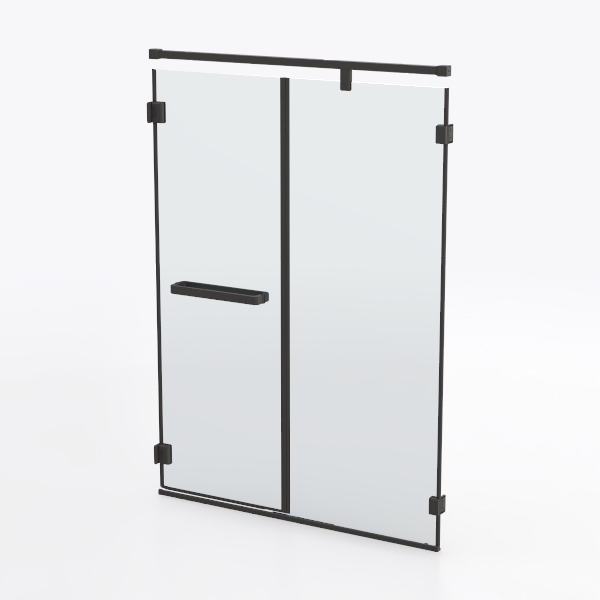 44-48” x 76” Frameless Shower Door, 5/16&quot; (8mm)