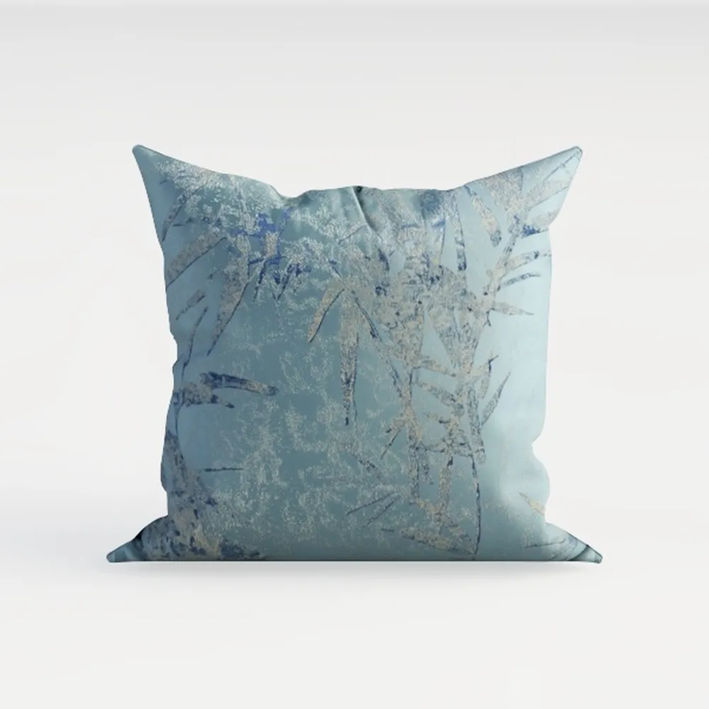 AVOIN colorlife Easter Rabbits Blue Throw Pillow