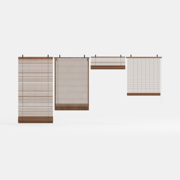 bamboo roll-up curtain-Harmonious Zen