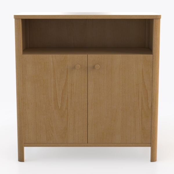 Fluted Sideboard Cabinet with Wavy Door Panel