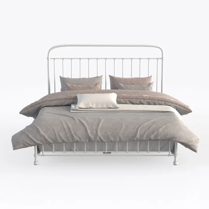 Modway Estate Steel Metal King Platform Bed With M