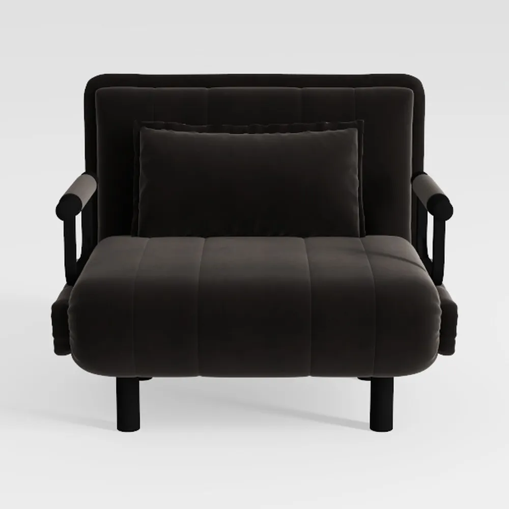 vidaXL Middle Sofa Grey Solid Pine Wood Medium