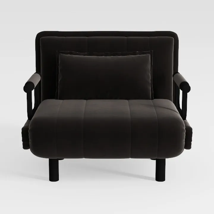 vidaXL Middle Sofa Grey Solid Pine Wood Medium