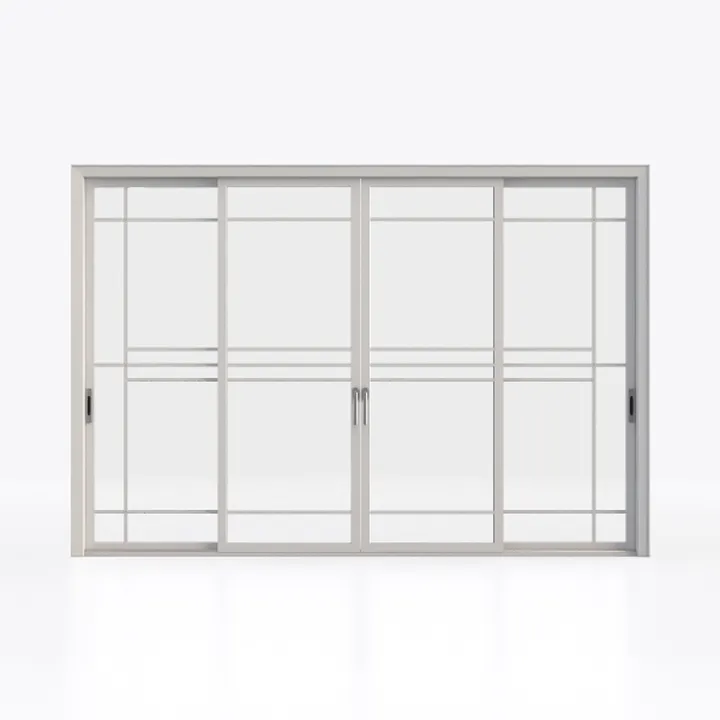 Bypass Glass Sliding Closet Doors - 96x80, Double