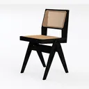 White Fabric Upholstered Dining Chairs, 2-pc Set Left 45 Degree View