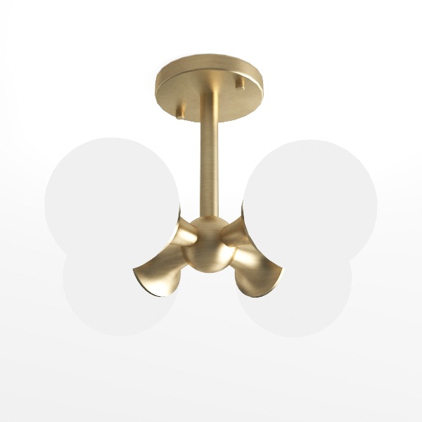 KCO Lighting Modern Globe Ceiling Light Gold Semi