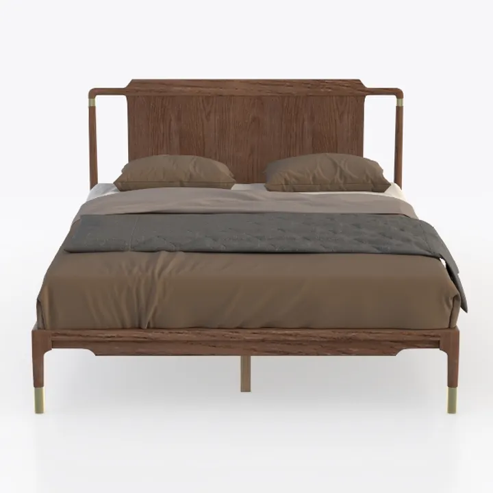 Furniture of America Wyatt Modern Solid Wood Queen