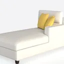 TREATLIFE HOME Modern Color Blocking Chenille Sing Left 45 Degree View