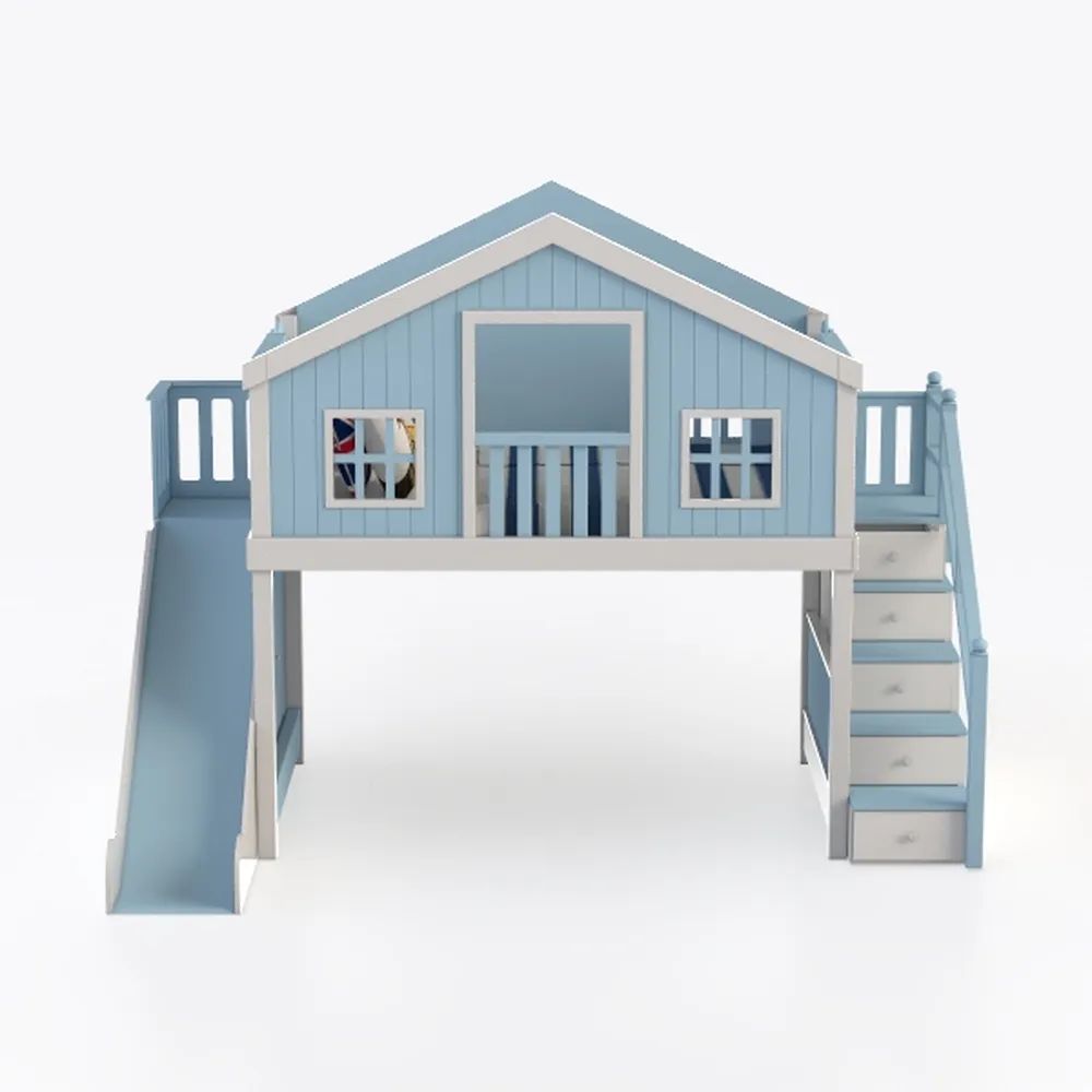 Harper & Bright Designs House Bunk Beds Twin Over 