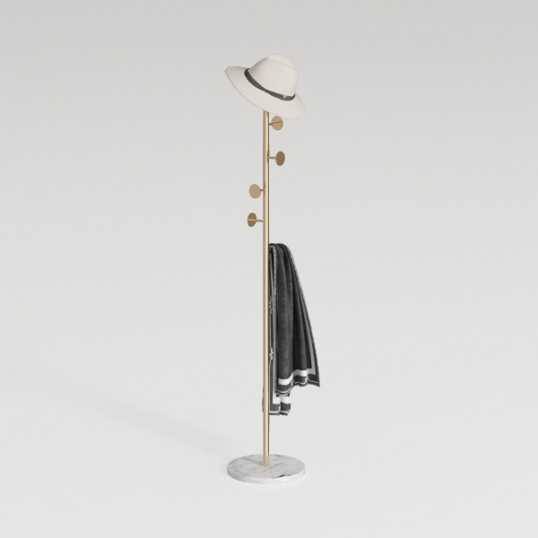 clothes rack-Luxe Brass